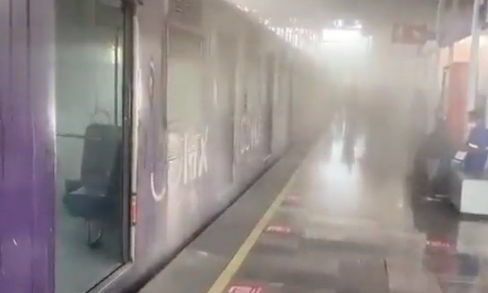 Humo paraliza el Metro de CDMX en la Línea 7