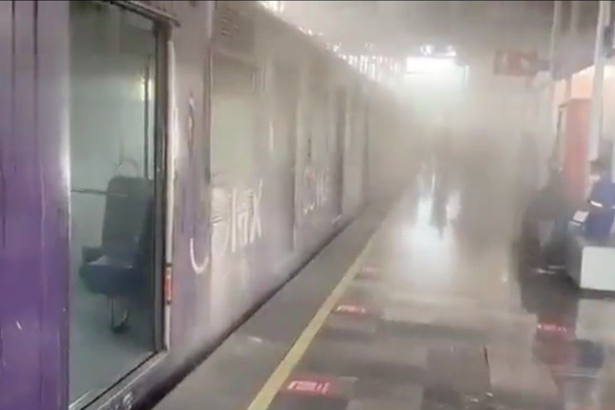 Humo paraliza el Metro de CDMX en la Línea 7