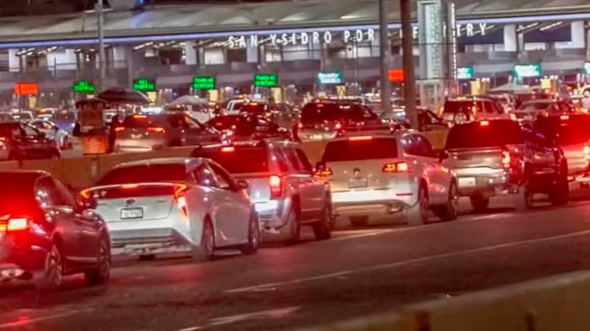 Filas kilométricas para cruzar la frontera a causa de un fallo informático