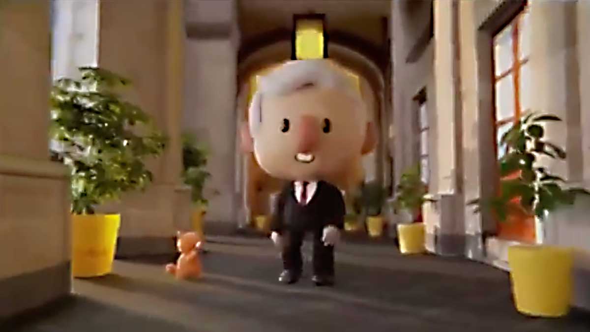 Tiembla Disney, llegan las animaciones de AMLO