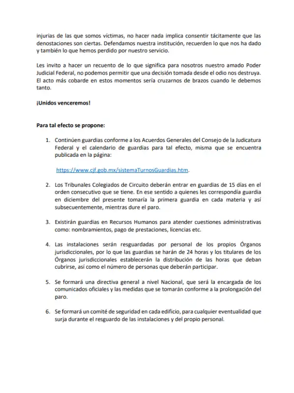 Comienza el paro en el Poder Judicial, trabajadores desafían la reforma de AMLO 2 paro pjf 2