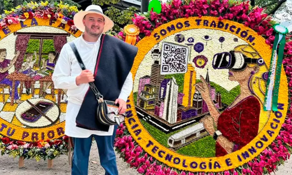 El fotógrafo del desfile de Silleteros