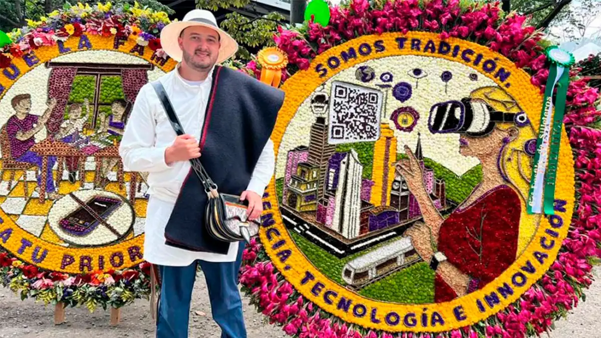 El fotógrafo del desfile de Silleteros