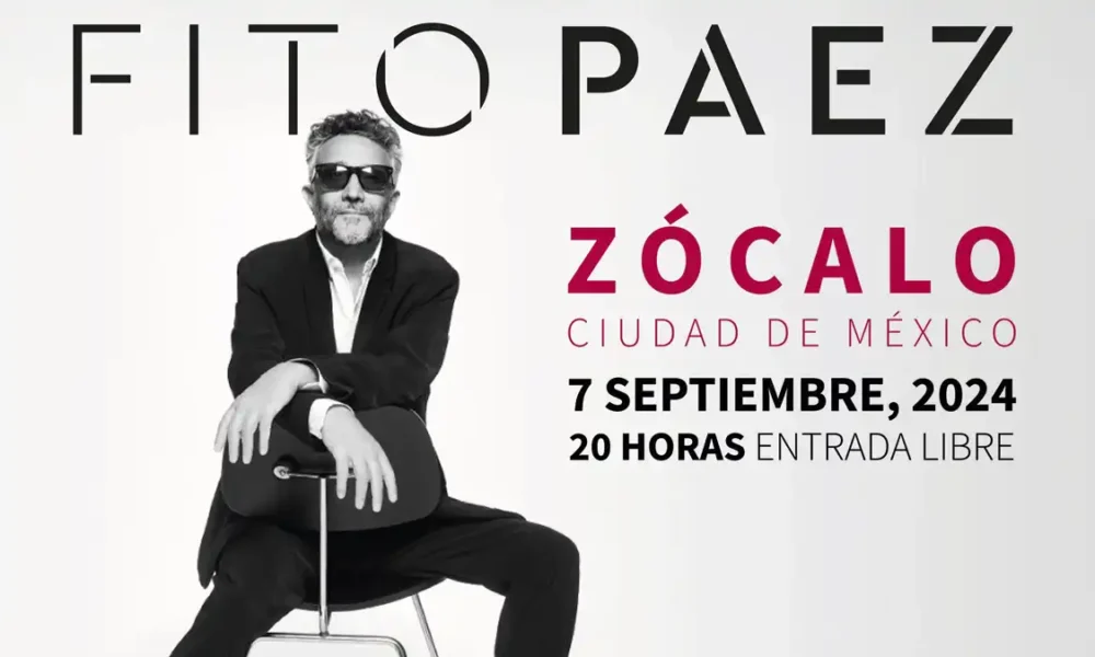 Fito Páez ofrecerá concierto gratis en el Zócalo