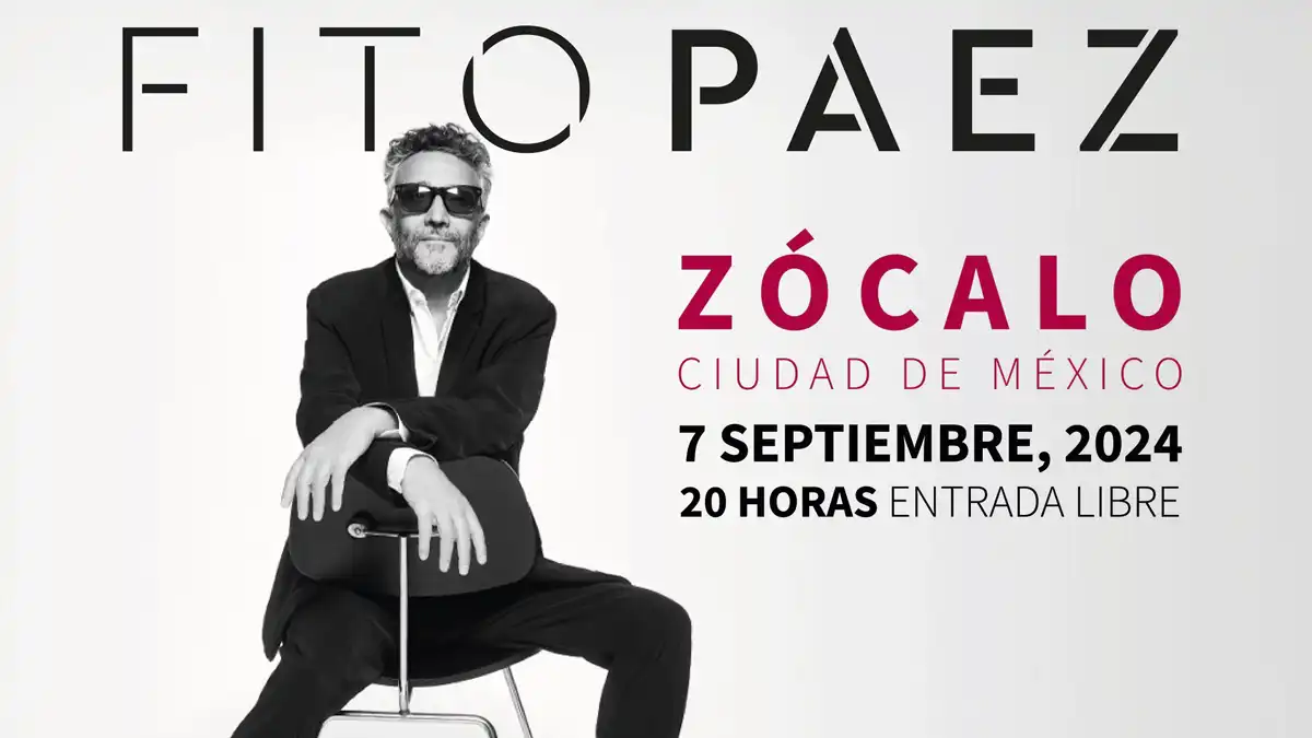 Fito Páez ofrecerá concierto gratis en el Zócalo