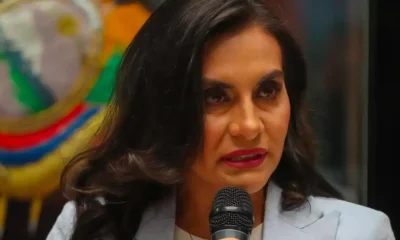 Vicepresidenta de Ecuador denuncia a Noboa por violencia política de género