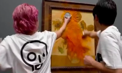 Just Stop Oil vuelve a vandalizar los Girasoles de Van Gogh