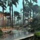 Huracán Helene cancela vuelos y operaciones bancarias