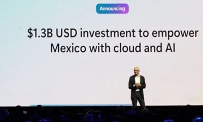 Microsoft invertirá 1,300MM de dólares en IA en México