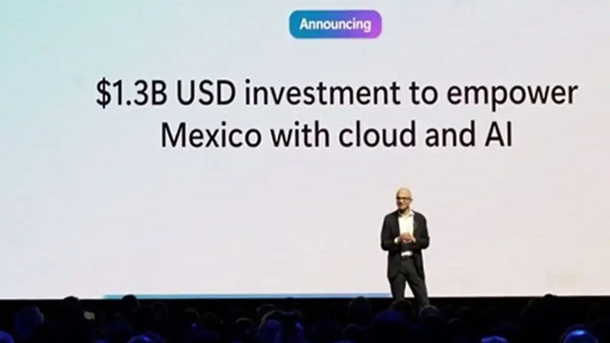 Microsoft invertirá 1,300MM de dólares en IA en México
