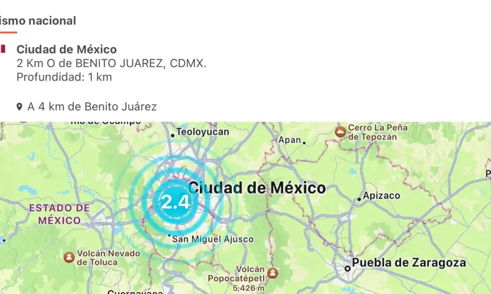 CDMX en estado de prevención por sacudida de seis microsismos