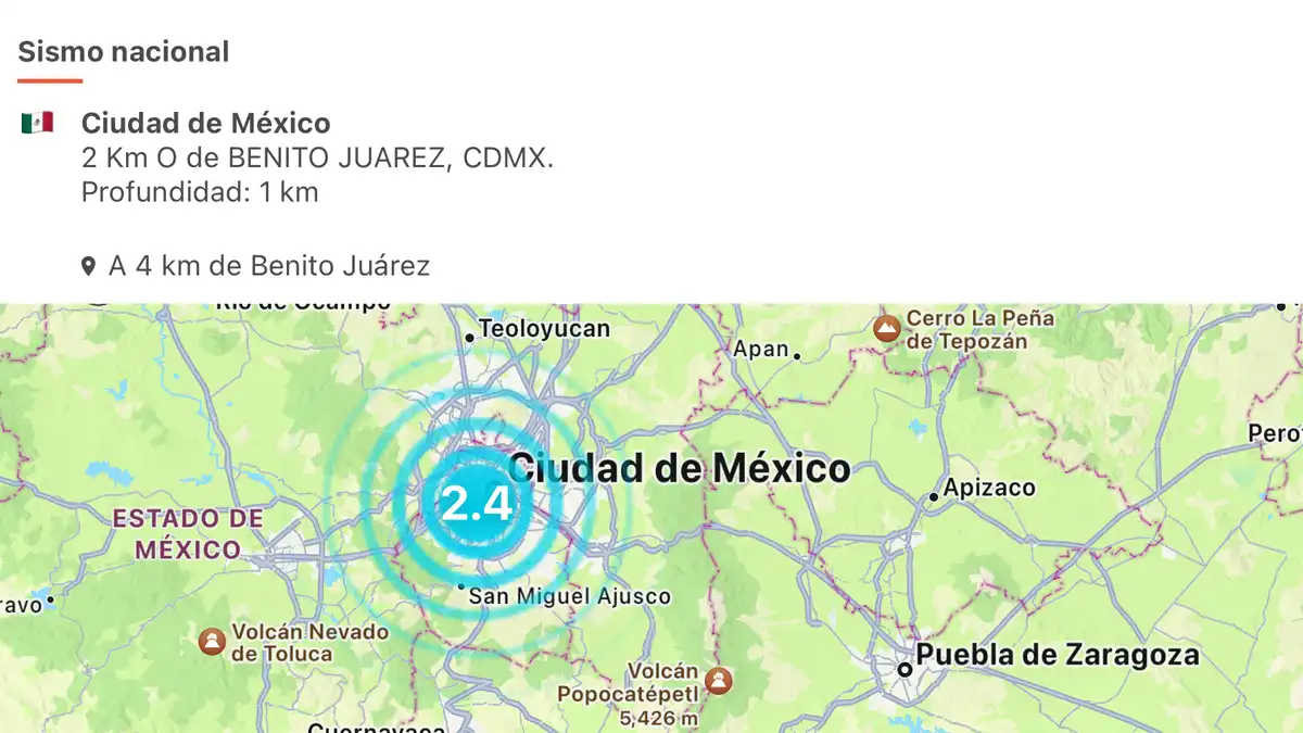 CDMX en estado de prevención por sacudida de seis microsismos