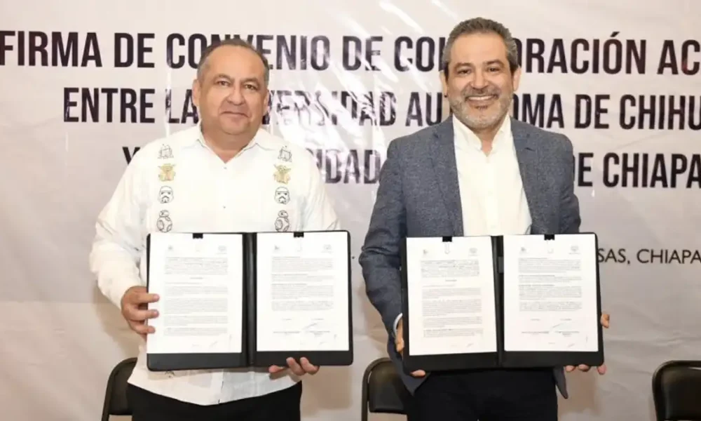 UNACH y UACH renuevan convenio para fortalecer la cooperación académica