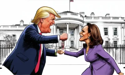 Harris y Trump en empate virtual a una semana de las elecciones