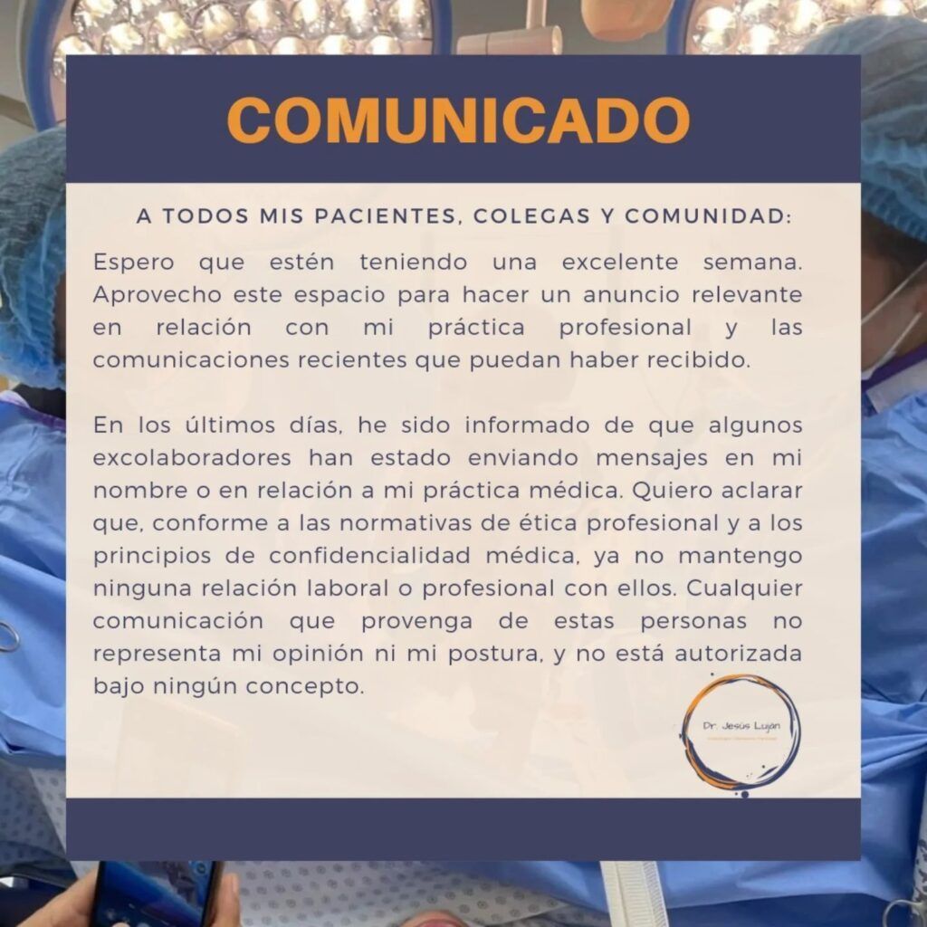 En comunicado Jesús Luján se deslinda de Lupita Monge Reyes 3 001