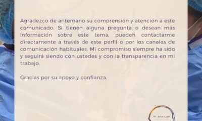 En comunicado Jesús Luján se deslinda de Lupita Monge Reyes