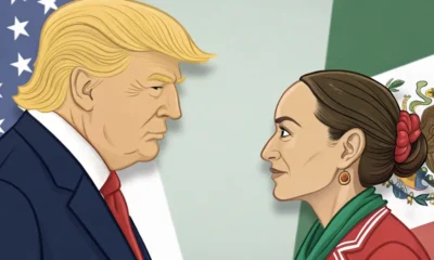 Trump asegura que Sheinbaum tiene miedo de los cárteles que controlan México