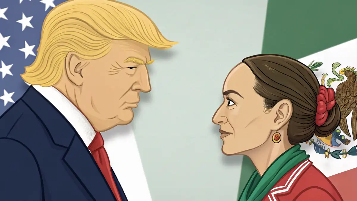 Trump asegura que Sheinbaum tiene miedo de los cárteles que controlan México