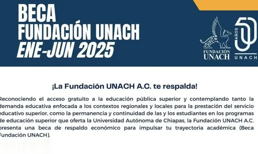 UNACH abre convocatoria de becas para licenciaturas