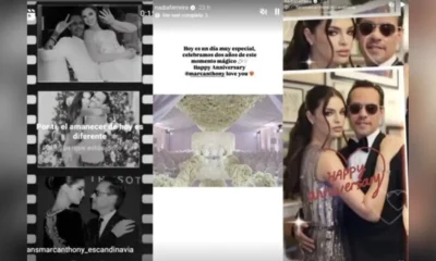 Nadia Ferreira celebra su segundo aniversario de boda con Marc Anthony