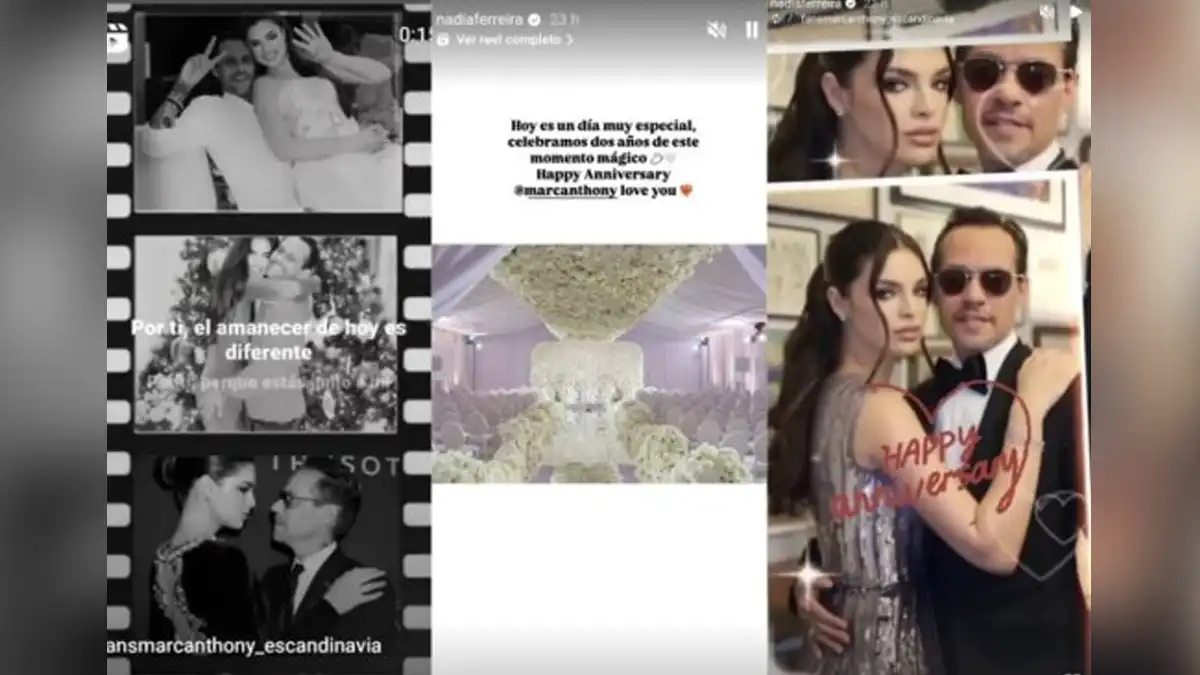 Nadia Ferreira celebra su segundo aniversario de boda con Marc Anthony