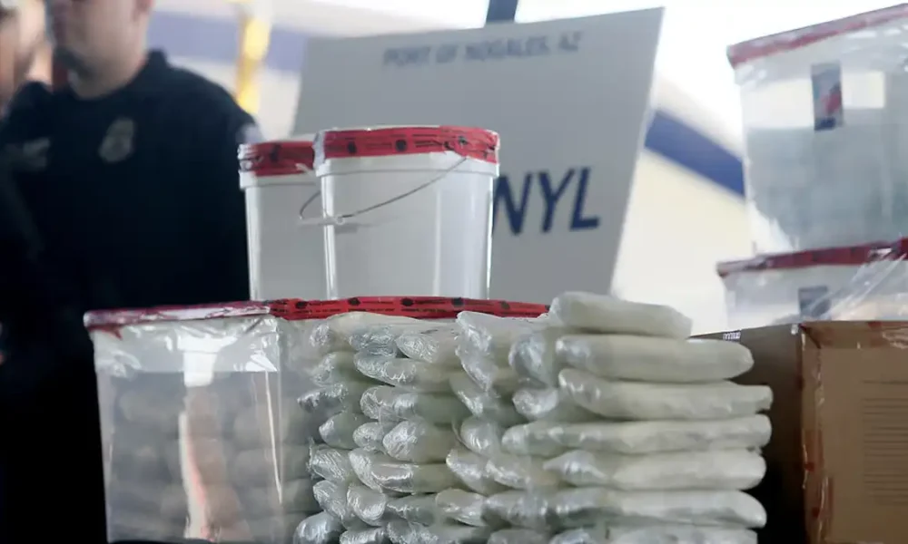 Decomisan un millón de pastillas de fentanilo en México