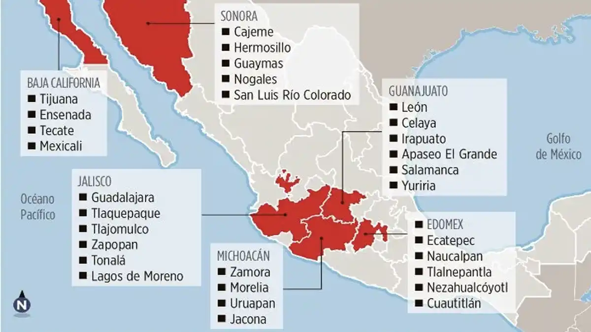 Los municipios más violentos de México son «paraísos turísticos»