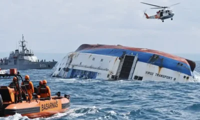 Ferry Virgo Transport 8 naufraga en Indonesia dejando al menos seis muertos y 129 desaparecidos