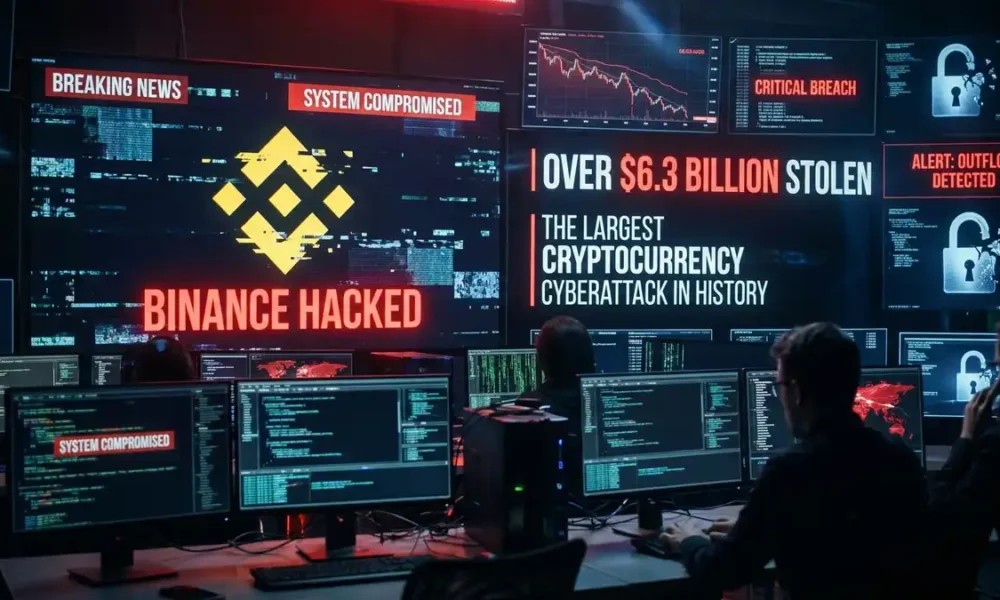El hackeo a Binance tiene un impacto de 6,300 millones de dólares