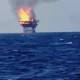 Pemex atiende el incendio en la plataforma Abkatún-H, a 73 kilómetros de Ciudad del Carmen, sin lesionados
